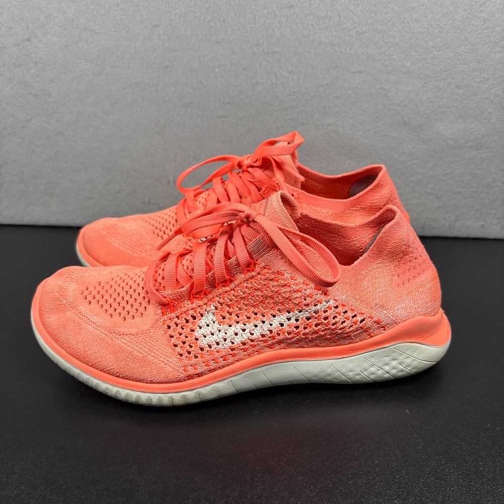 Nike Free RN Flyknit Crimson Pulse Women's Running Shoes 942839-801 Size 8